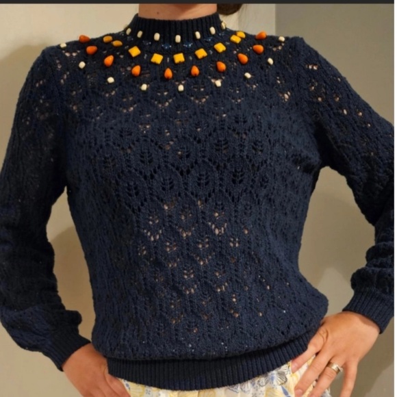 Sezane Sweaters - SÉZANE Marine Taille Pullover Sweater